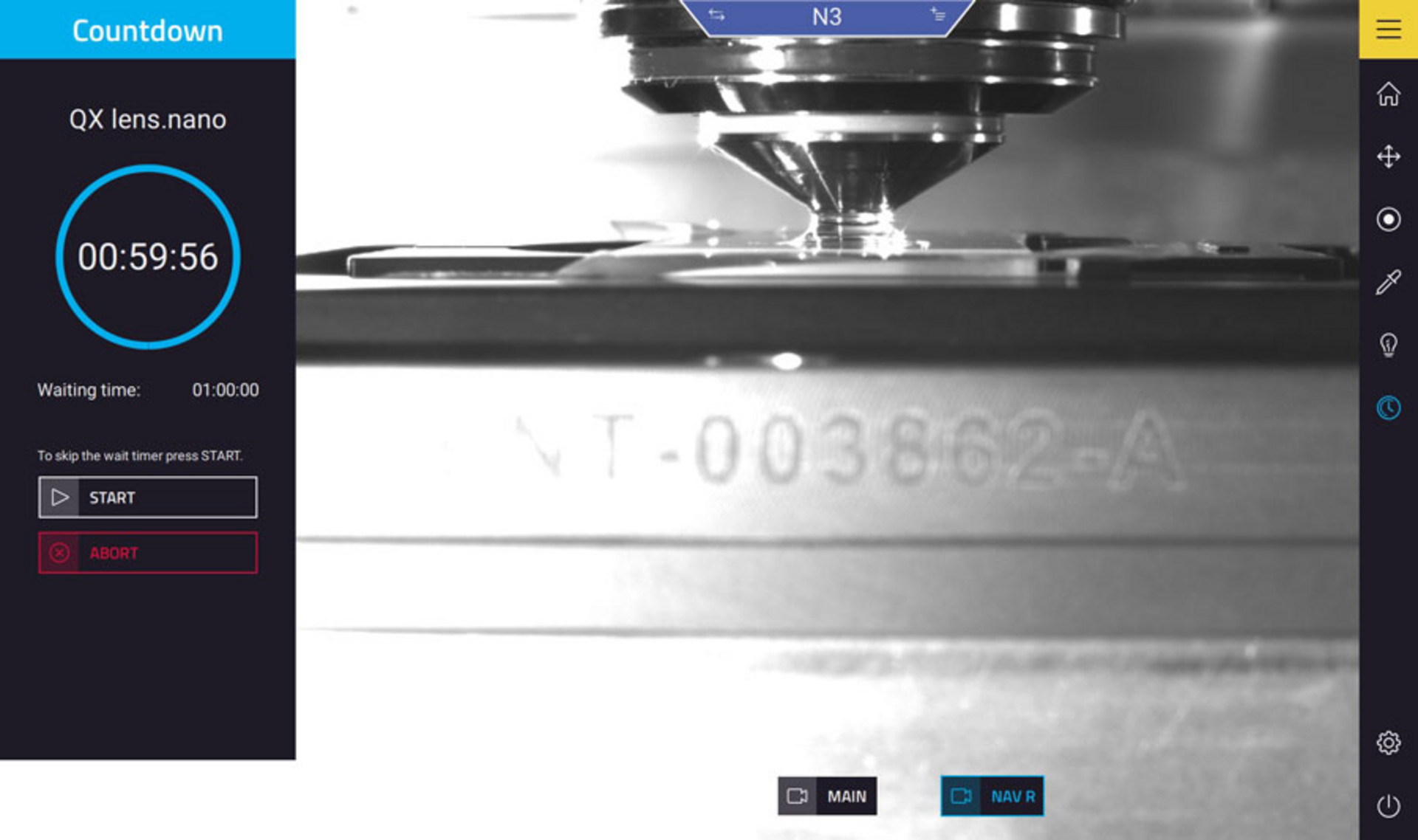 picture of the nanoConnectX touchscreen and how it can be accessed remotely