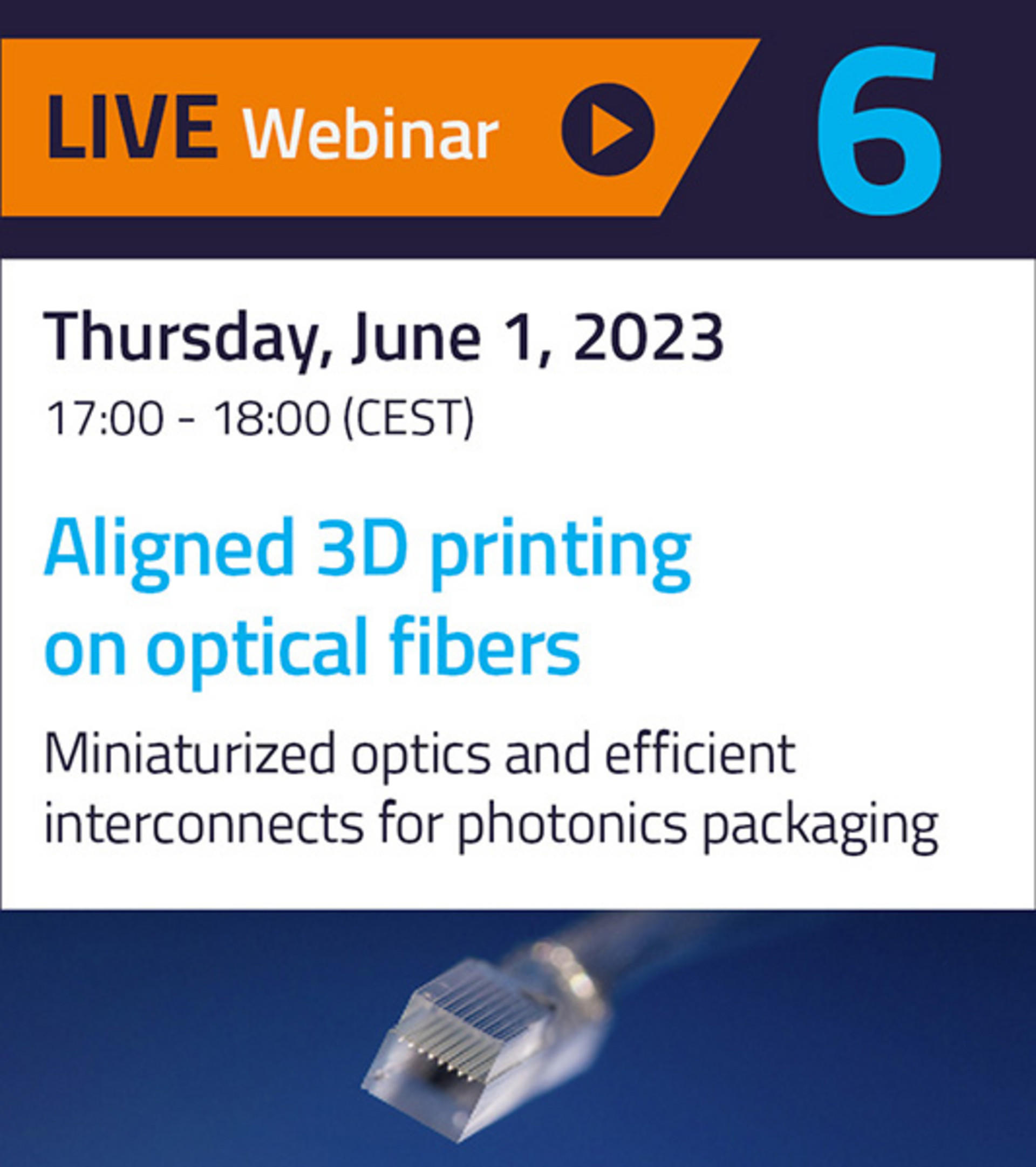 Webinar on aligned 3D printing on fibers on June 01, 2023 with Dr. Simon Thiele, Jeroen Duis and Dr. Stephan Dottermusch
