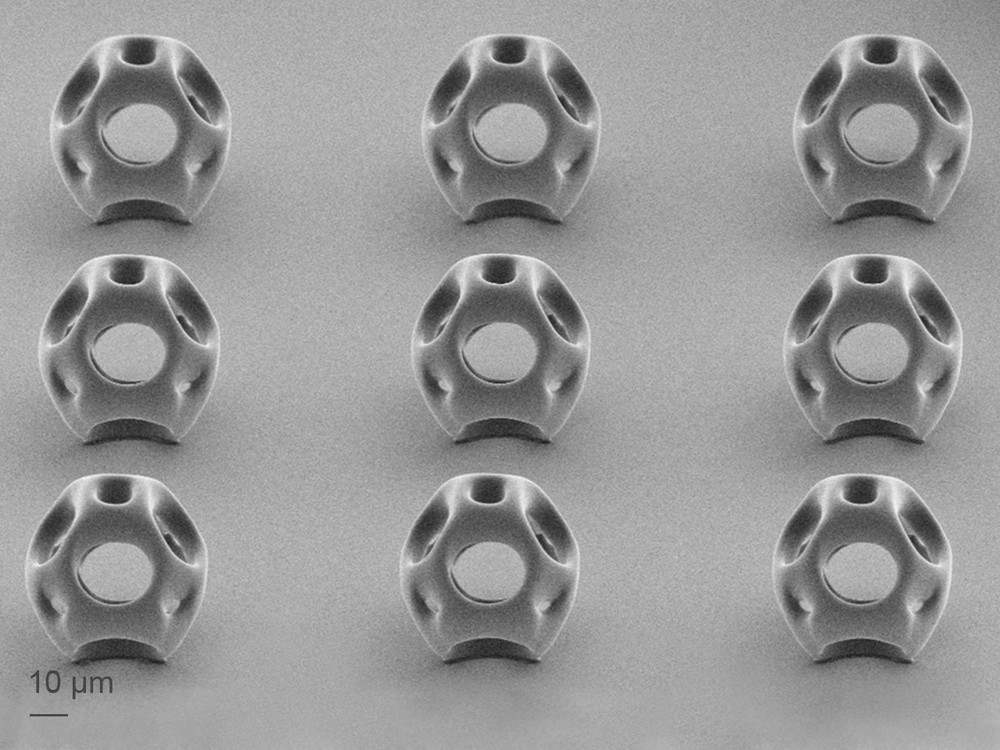 3D-printed octahedron array