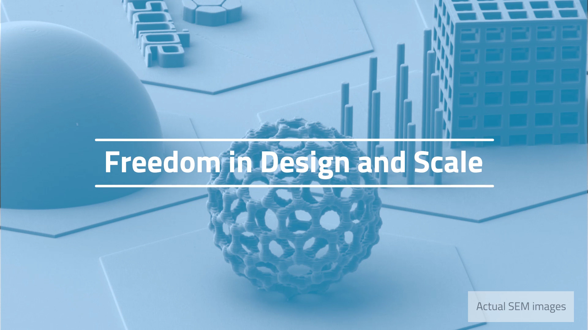 High-resolution 3D printed sample by Nanoscribe