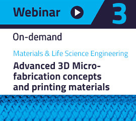 Nanoscribe's free On-demand webinar on Materials and Life Science Engineering