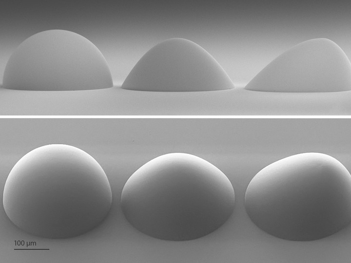 Single lenses with spherical, aspherical and freeform shapes