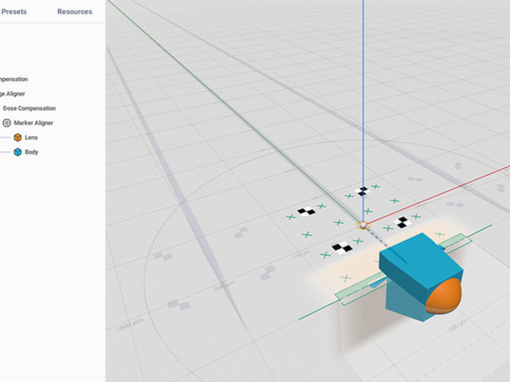 Software nanoPrintX of Quantum X align for controlling aligned 3D printing  