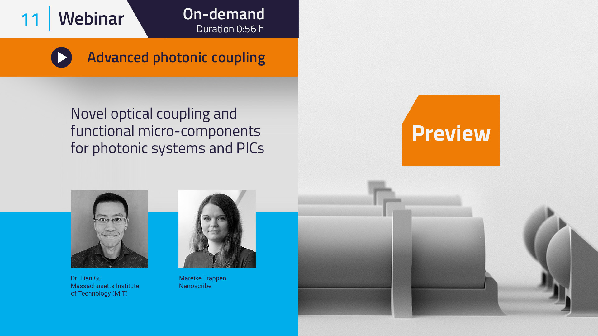 Our Webinar on advanced photonic coupling is now available on-demand - watch the webinar here